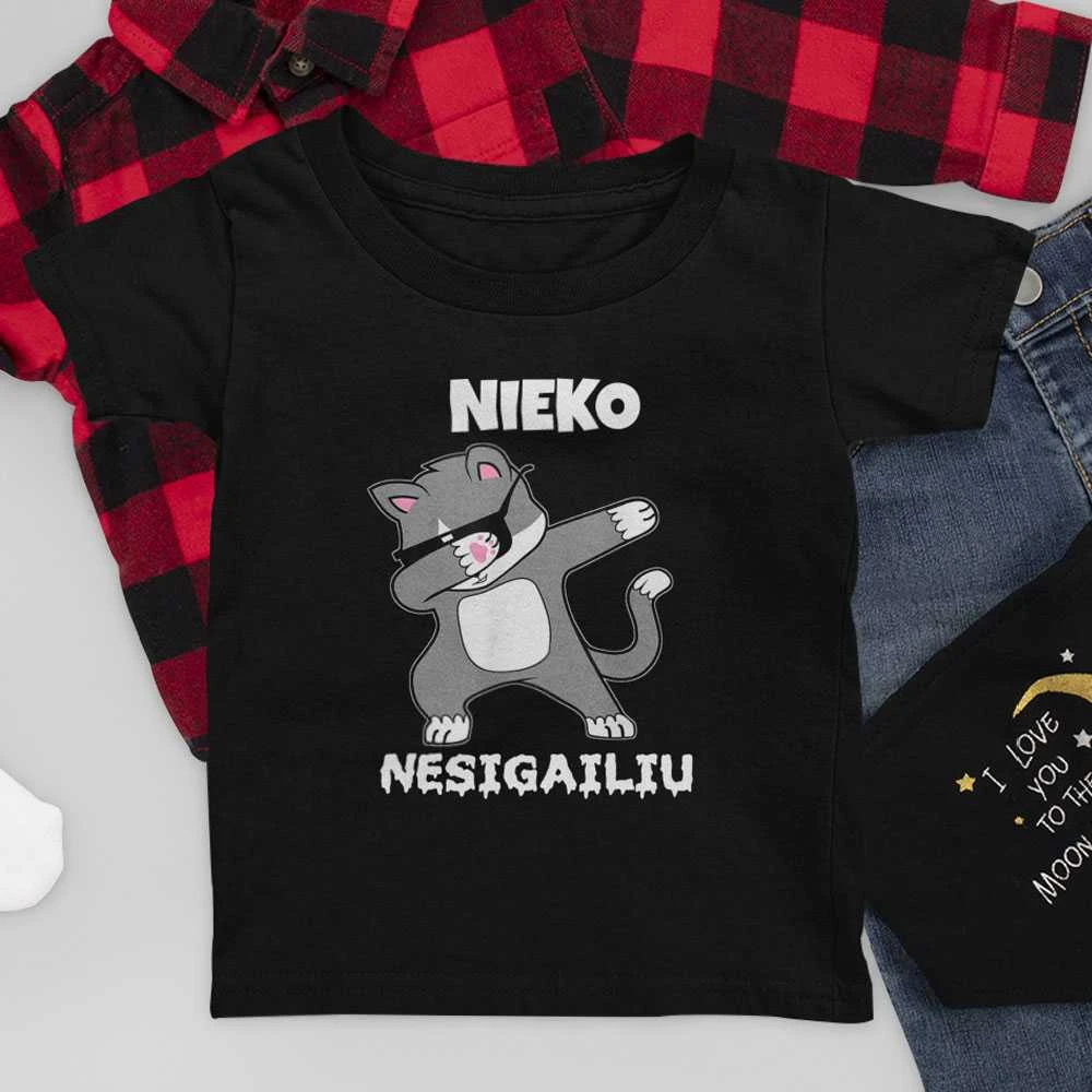 Vaikiški marškinėliai "Nieko nesigaliu"