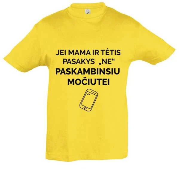 Vaikiški marškinėliai "Paskambinsiu močiutei"