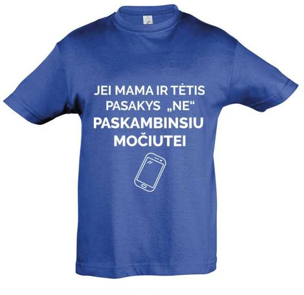 Vaikiški marškinėliai "Paskambinsiu močiutei"