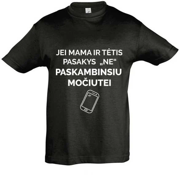 Vaikiški marškinėliai "Paskambinsiu močiutei"