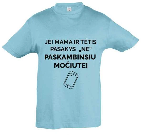 Vaikiški marškinėliai "Paskambinsiu močiutei"