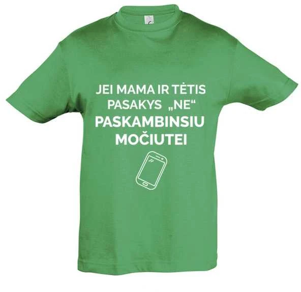 Vaikiški marškinėliai "Paskambinsiu močiutei"