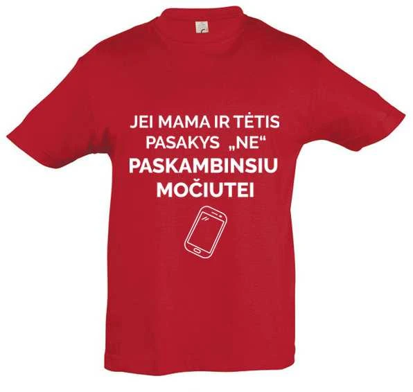 Vaikiški marškinėliai "Paskambinsiu močiutei"