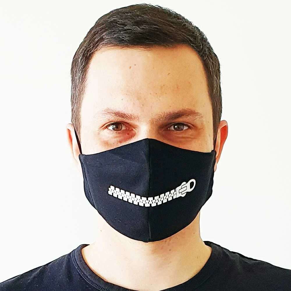 Veido kaukė "Užtrauktukas"
