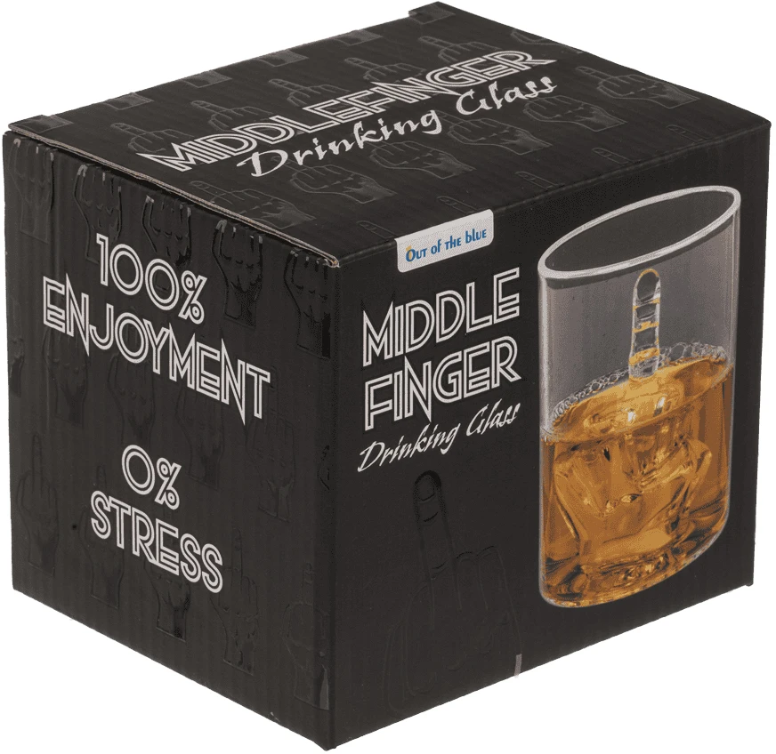 Viskio taurė „Middle Finger“, 350 ml
