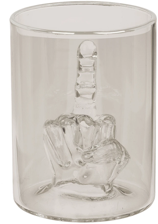 Viskio taurė „Middle Finger“, 350 ml