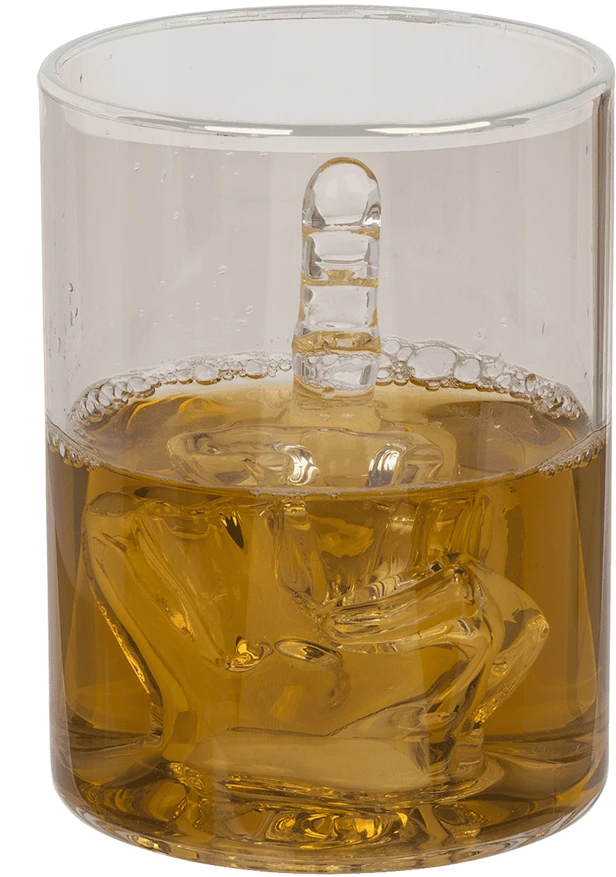 Viskio taurė „Middle Finger“, 350 ml