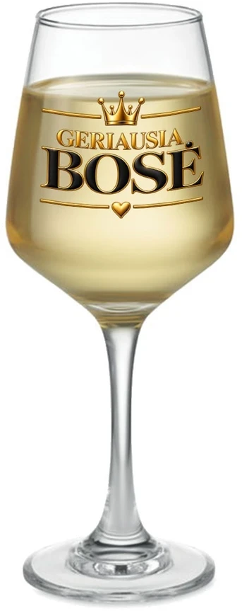 Vyno taurė "Geriausia bosė" (400ml)