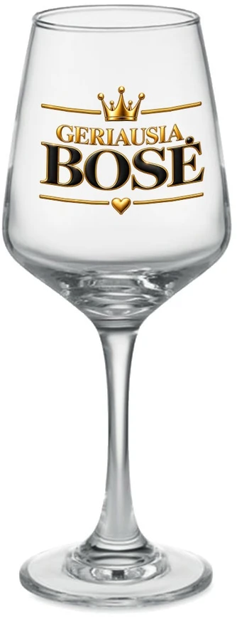 Vyno taurė "Geriausia bosė" (400ml)