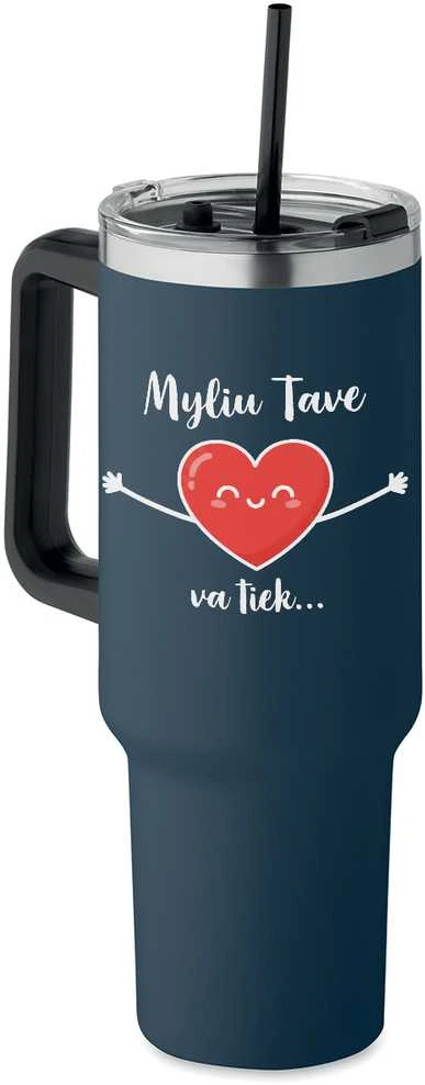 XL termopuodelis "Myliu Tave va tiek..." (1200ml)