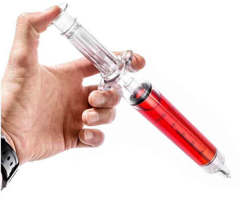 XXL švirkšto formos rašiklis (30cm)