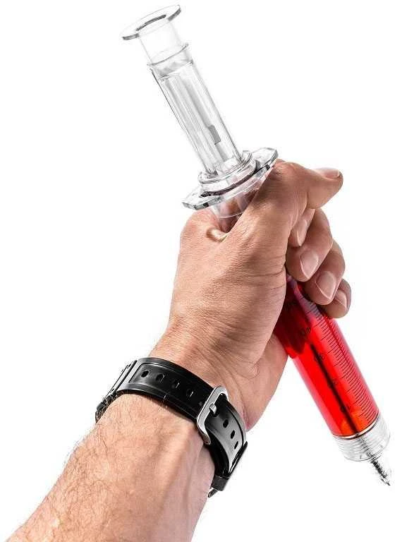 XXL švirkšto formos rašiklis (30cm)