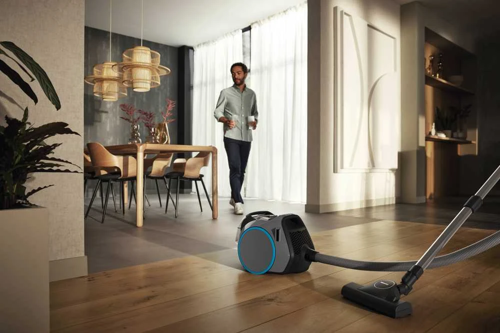 Miele Boost CX1 PowerLine pilkas cikloninis dulkių siurblys