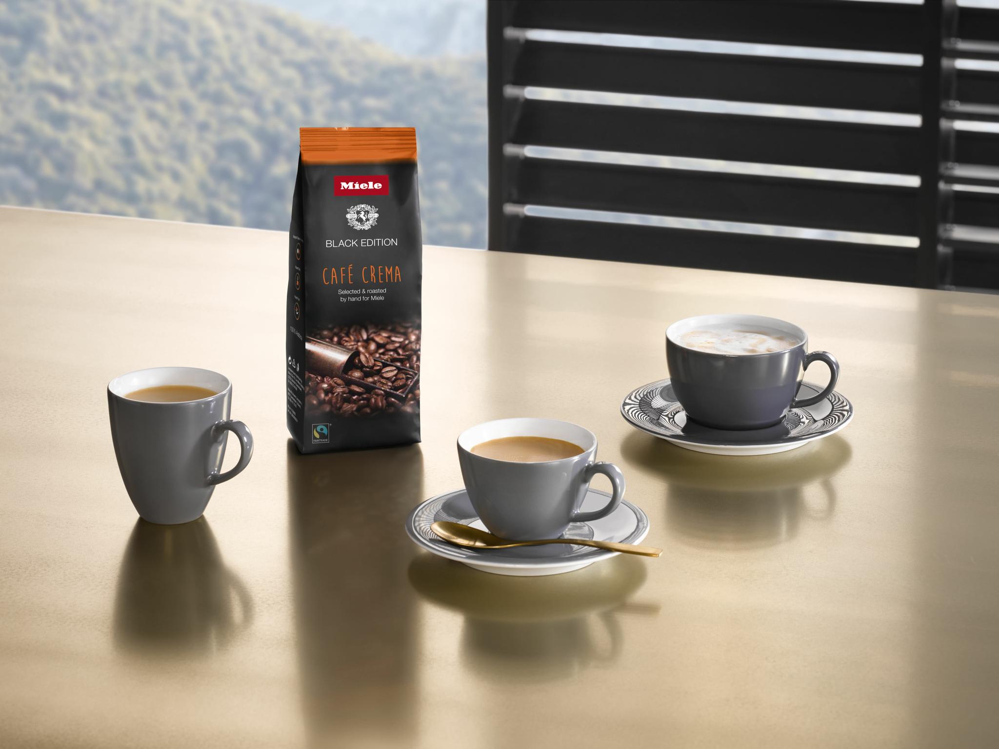 Miele Juodas Edition CAFÉ CREMA kava, 4x250g, žema kaina Varle.lt