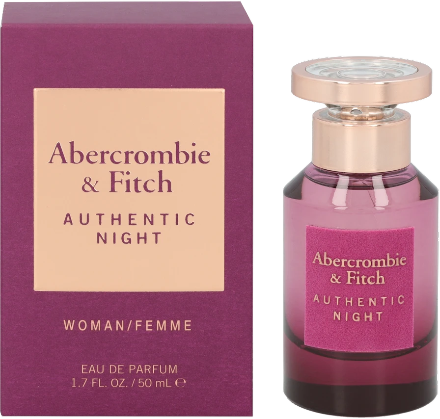 Abercrombie & Fitch Authentic Night Women EDP parfumuotas vanduo moterims, 50 ml