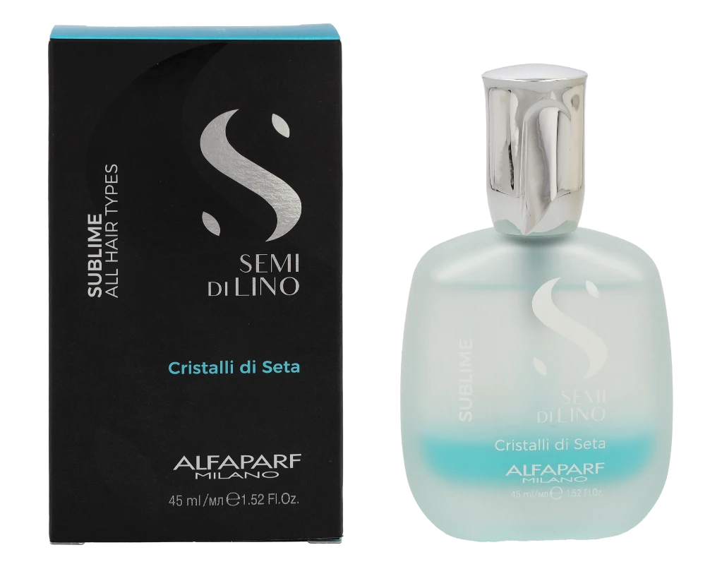 Alfaparf Milano Semi Di Lino Sublime Cristalli Di Seta dvifazis serumas 45ml