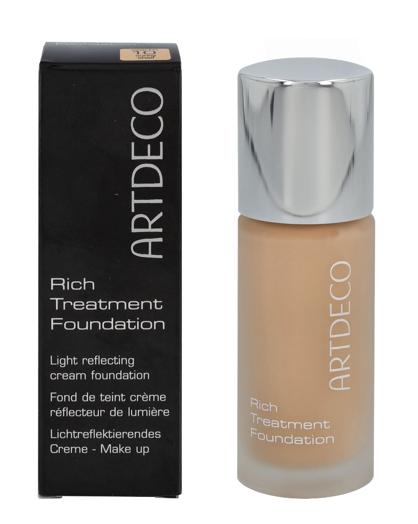Artdeco Rich Treatment Foundation makiažo pagrindas, atspalvis: 10 Sunny Shell, 20 ml