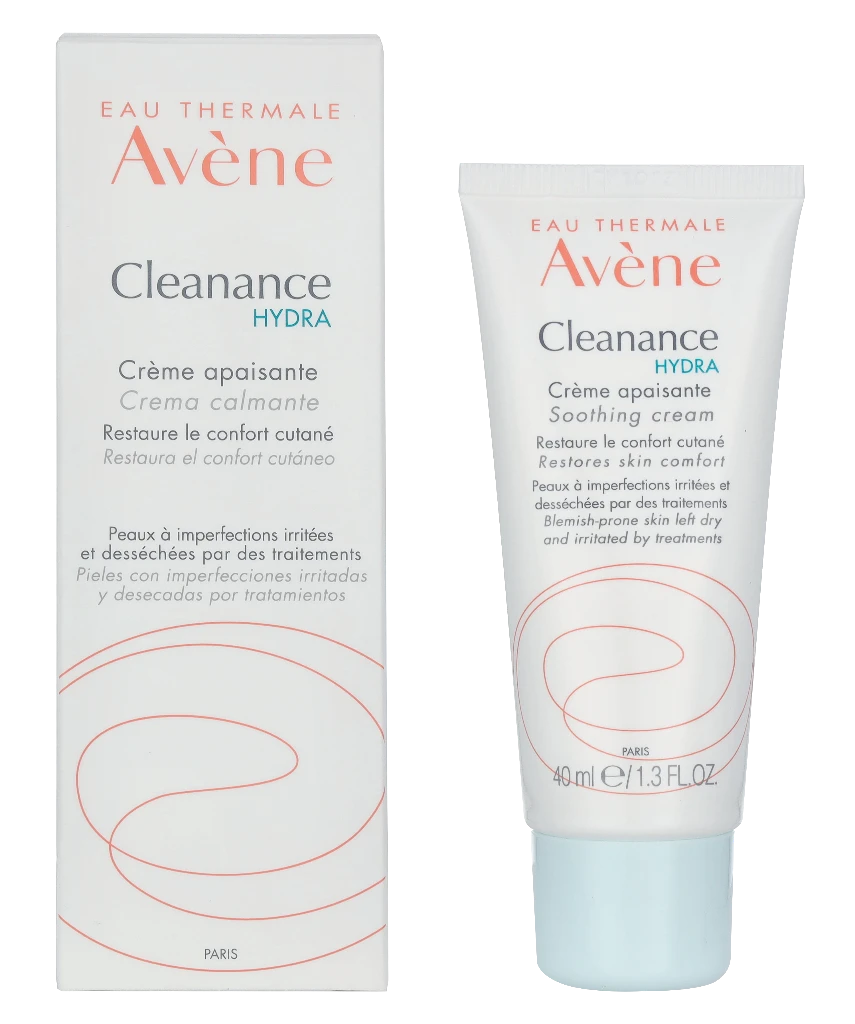 AVENE raminamasis drėkinamasis kremas po aknės gydymo CLEANANCE HYDRA, 40 ml