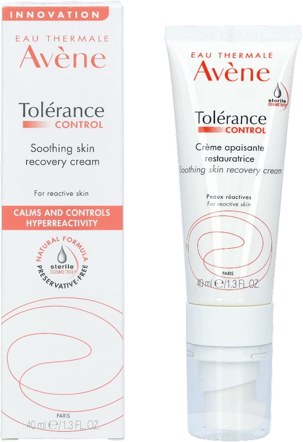 Avene Tolerance Control Kreminis glotninantis veido kremas, 40 ml