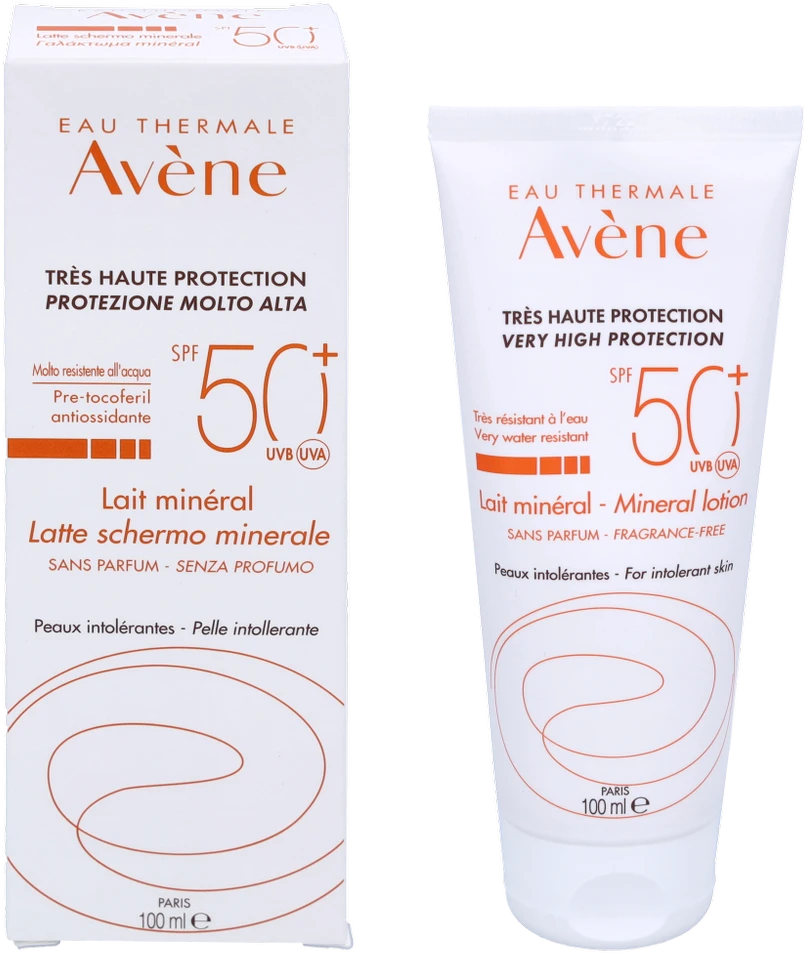 "Avene" labai aukštos apsaugos mineralinis laitas Spf 50+ 100ml