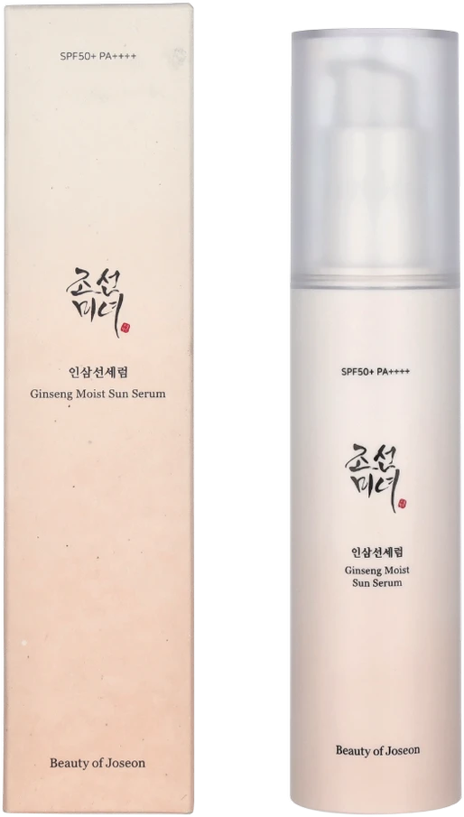 Beauty Of Joseon Ginseng Moist Sun Serum SPF 50 drėkinantis apsauginis veido serumas nuo saulės, 50 ml