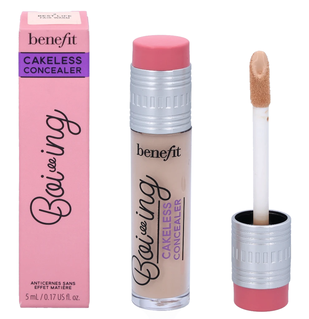 Benefit Boi-ing Cakeless Maskuoklis skystas maskuoklis, atspalvis: 2 Fair Warm, 5 ml