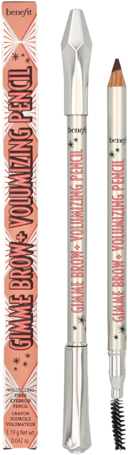 Benefit Gimme Brow+ Volumizing Pieštukas antakių pieštukas, atspalvis: 4 Warm Deep Brown, 1,19 g