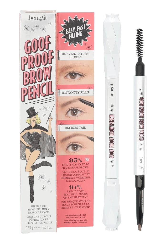Benefit Goof Proof Eyebrow Pieštukas antakių pieštukas, atspalvis: 03 Medium, 0,34 g
