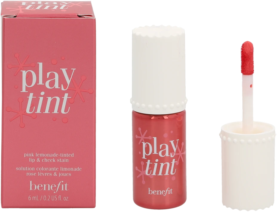 Benefit Playtint Lipstick skruostų ir lūpų dažai, atspalvis: Limonade Rose, 8,5 g