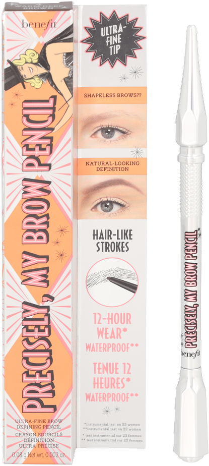 Benefit Precisely My Brow Pieštukas Ultra-Fine antakių pieštukas, atspalvis: 4 Warm Deep Brown, 0.08 g