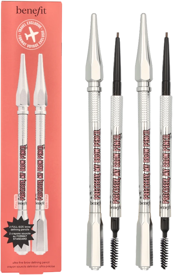 Benefit Twice As Precise! My Brow Duo antakių pieštukai, atspalvis: 3 Warm šviesiai rudas, 2 x 0.08g