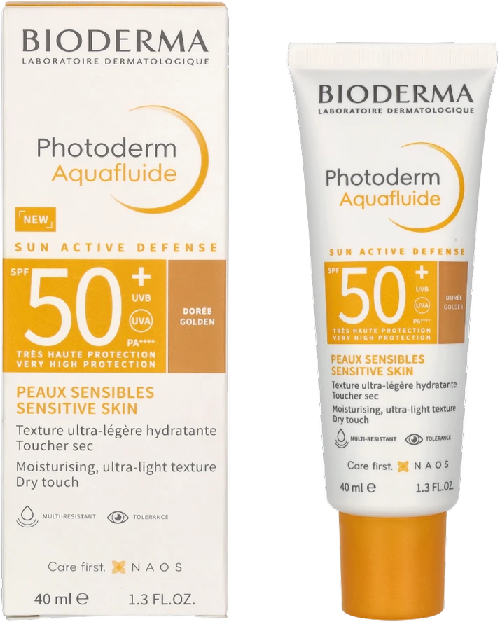 Bioderma Photoderm Aquafluide Golden Spf50+, 40 ml