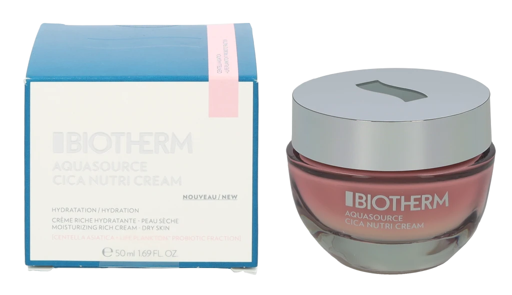 Biotherm Aquasource Cica Nutri Cream Drėkinamasis veido kremas, 50 ml