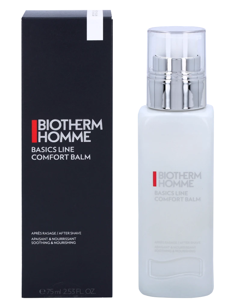 Biotherm Homme Basics Line Ultra Comfort After Shave Balm raminantis ir maitinantis balzamas po skutimosi, 75 ml aprašymas - Prekės nuotrauka