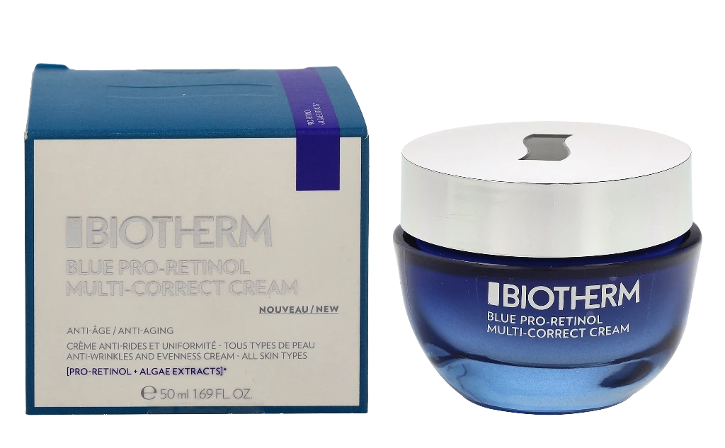 Biotherm Mėlyna Pro-Retinol Multi-Correct Kreminis koreguojantis veido kremas, 50 ml
