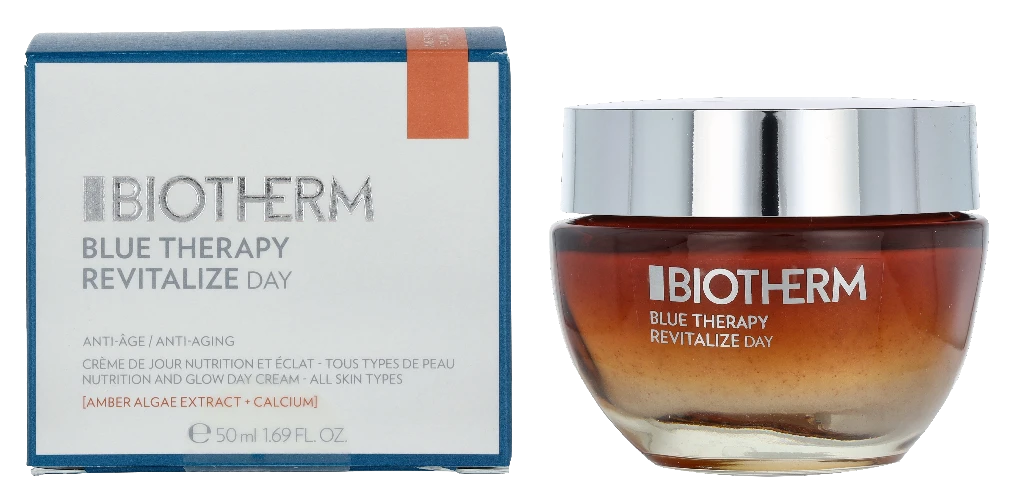 Biotherm Mėlyna Therapy Amber Algae Day Kreminis odą atnaujinantis dieninis veido kremas, 50 ml