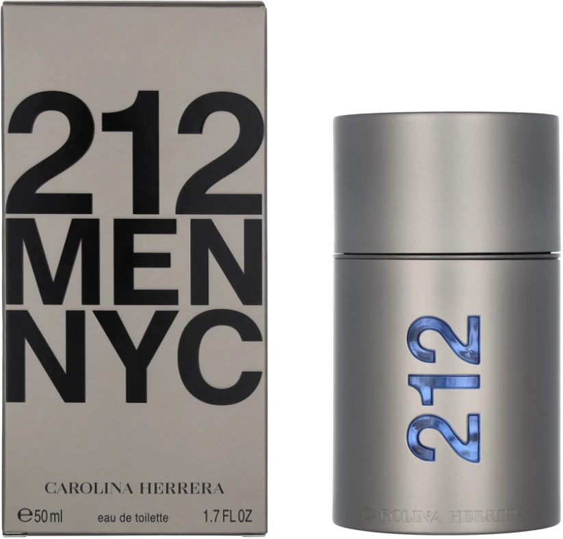 Tualetinis vanduo Carolina Herrera 212 Men Eau De Toilette Purškiklis, 50ml