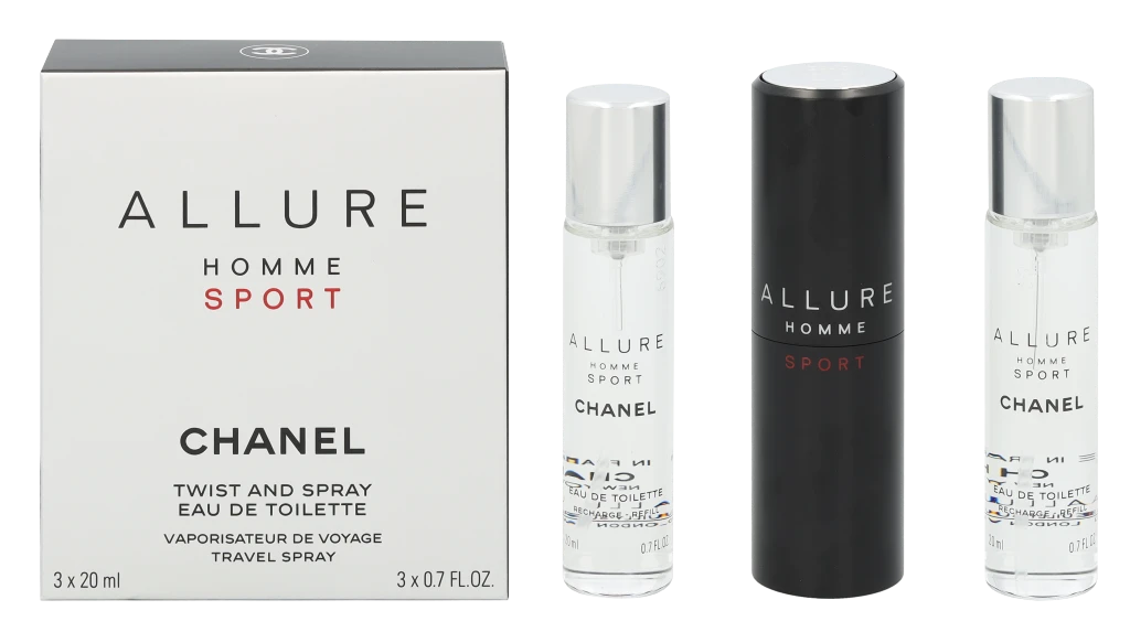 Chanel Allure Homme Sport rinkinys vyrams, 60 ml