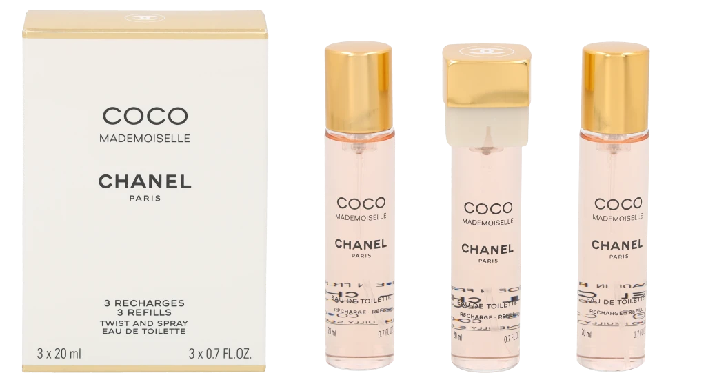 Chanel Coco Mademoiselle EDT tualetinis vanduo moterims, 3x20 ml
