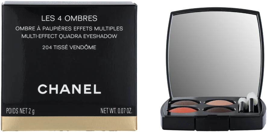 Chanel Les 4 Ombres Multi Effect Quadra Eyeshadow keturių spalvų akių šešėlių paletė, atspalvis: 204 - Tissé Vendome, 2 g