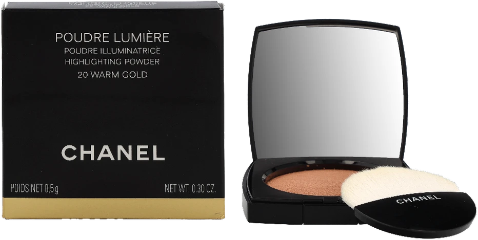 „Chanel Poudre Lumiere“ šviesinamoji pudra #020 Šiltas auksas, 8,5 g