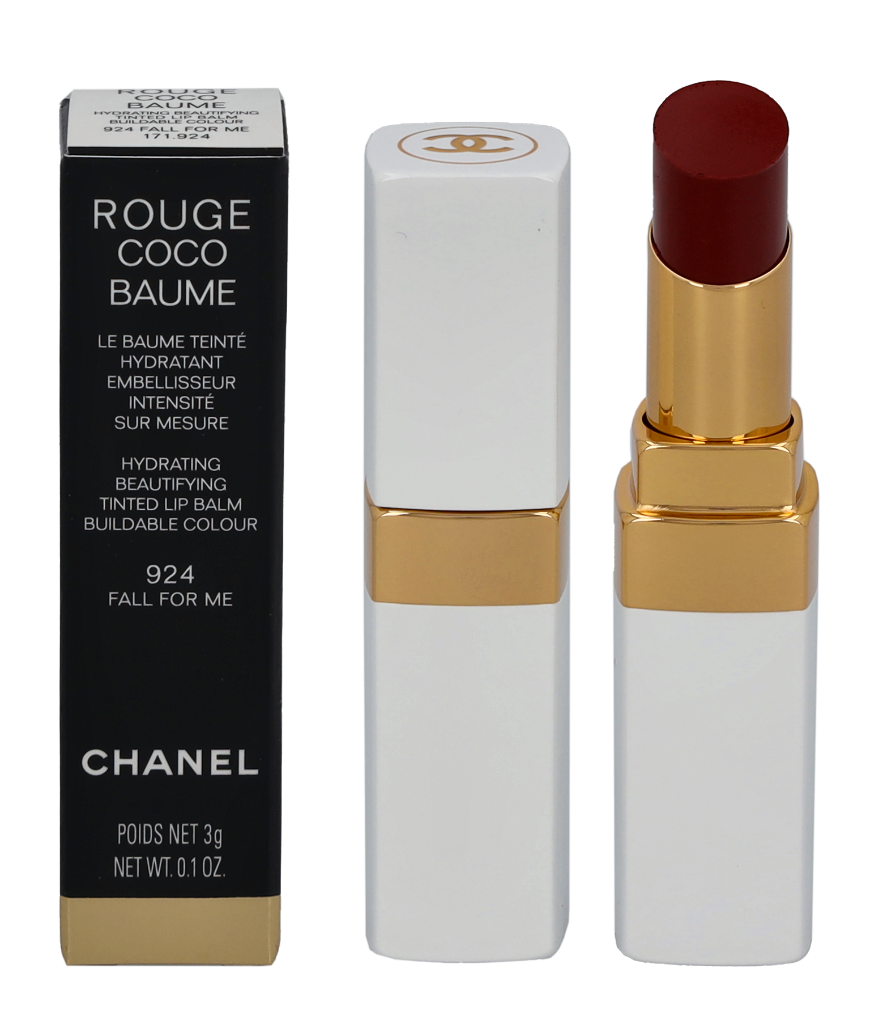 Chanel Rouge Coco drėkinantis pagrąžinantis atspalvį suteikiantis lūpų balzamas #924 Fall For Me, 3 g