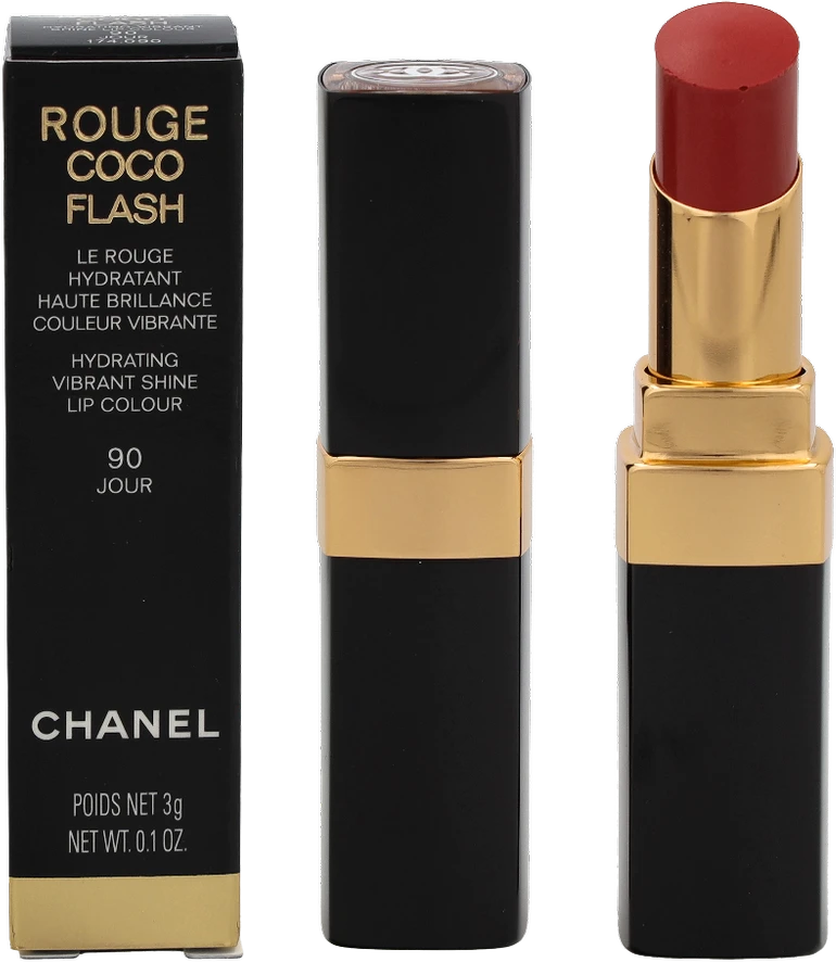Chanel Rouge Coco Flash Lipstick drėkinamieji lūpų dažai, 3 g, spalva: 90 - JOUR