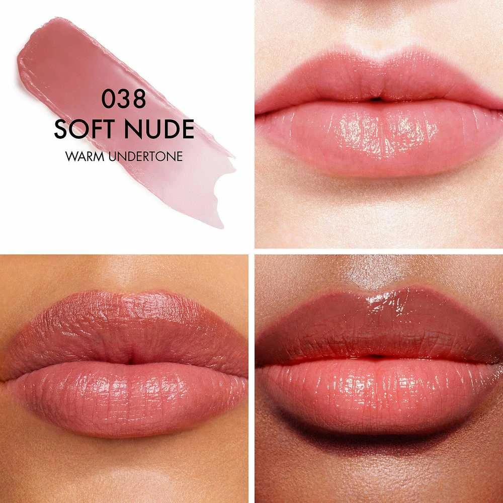 Drėkinamasis lūpų spalvą paryškinantis balzamas Dior Addict Lip Glow Balm, atspalvis: 038 Soft Nude, 3,2 g