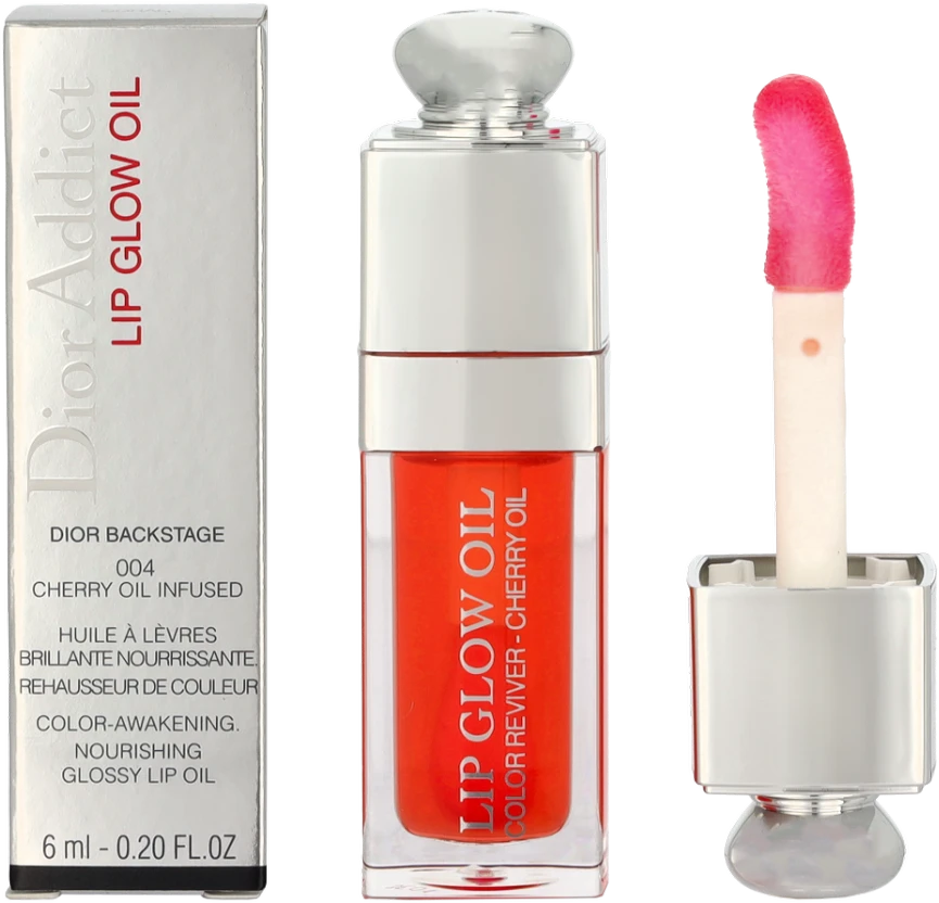 Dior Addict Lip Glow Oil maitinamasis lūpų spalvą paryškinantis aliejus, 6ml, spalva: 004 Coral
