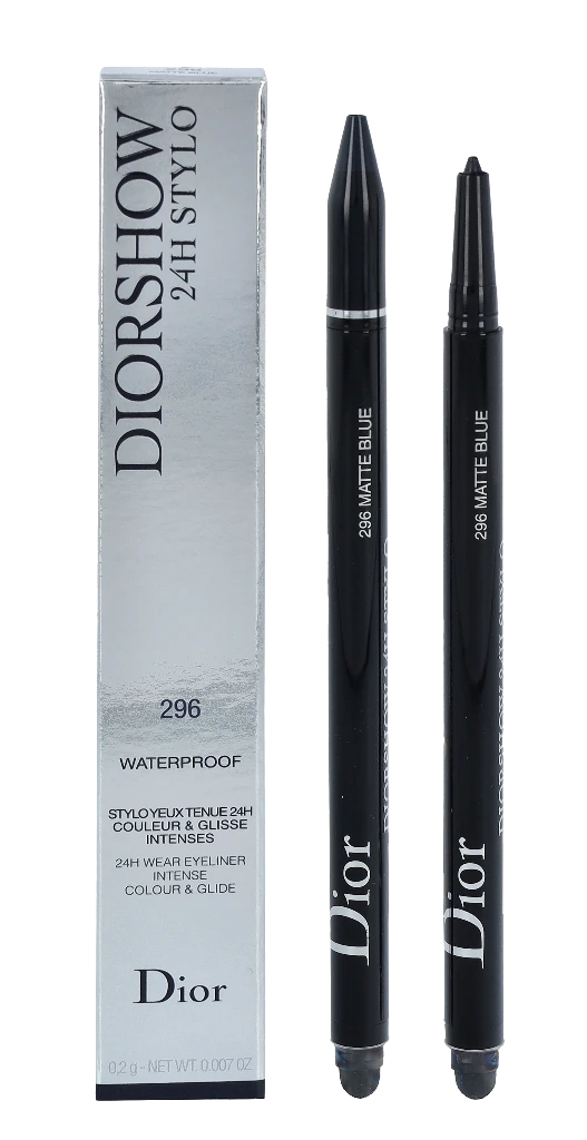 Christian Dior Diorshow On Stage Atsparus vandeniui Double-Ended Kohl Akių apvadas 296 Mėlyna 1.2 g