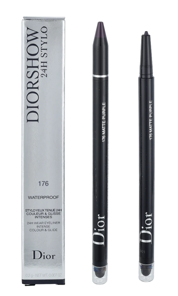 Christian Dior Diorshow On Stage Atsparus vandeniui Double-Ended Kohl Akių apvadas 176 Violetinė 1.2 g