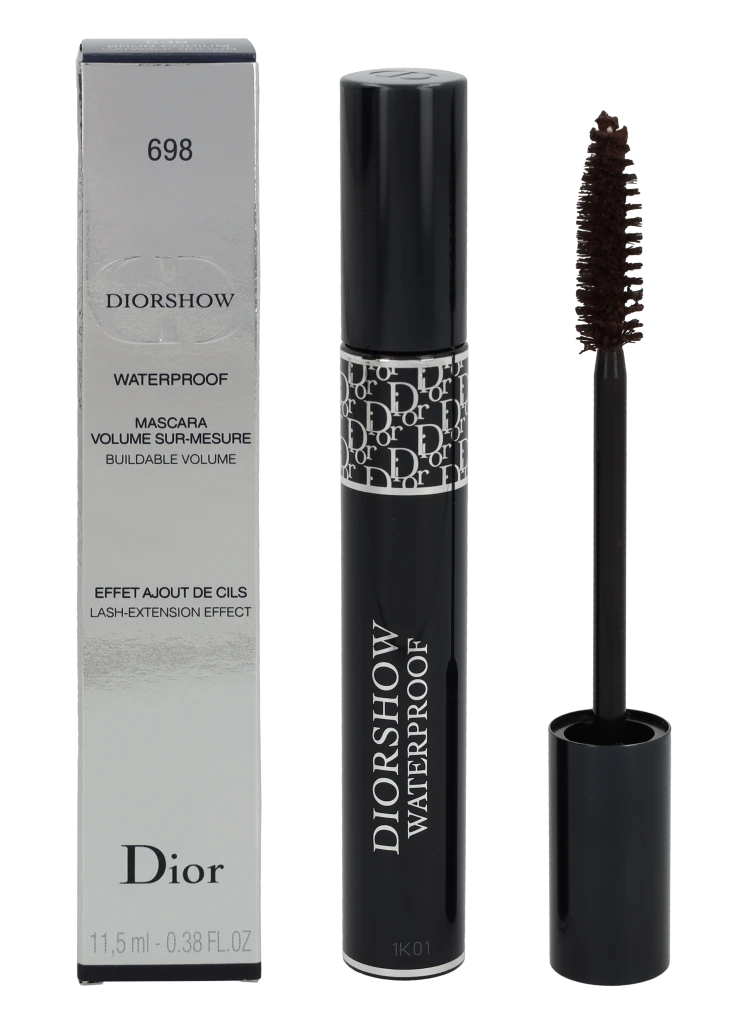 Diorshow Atsparus vandeniui Blakstienų tušas 698 Warm Brown 11,, 5 ml