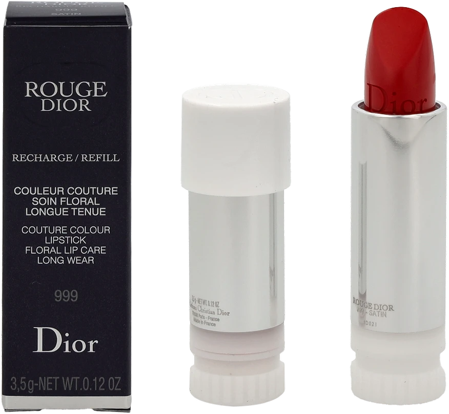 Christian Dior Couture Colour Satin Finish Kreminis lūpų dažų papildymas 999 3,5 ml
