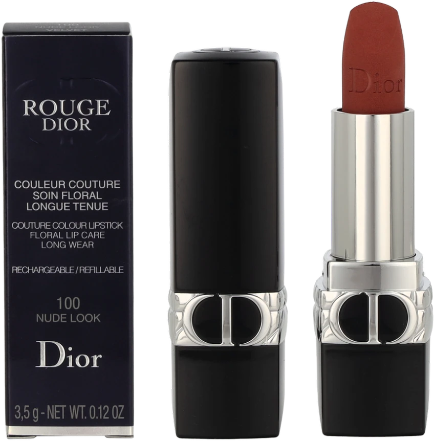 Christian Dior Couture Colour Velvet Kreminis Lipstick 100 Nude Look Papildomas 3.5 g